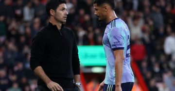 Arsenal learn William Saliba red card update as referee makes Bournemouth VAR admission