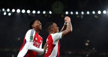 Declan Rice sends emotional eight-word message to Gabriel Jesus after Arsenal hat-trick